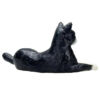Mojo Macska figura - fekvő, fekete-fehér