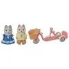 Sylvanian Families Tandem bicikli szett - Husky tesókkal