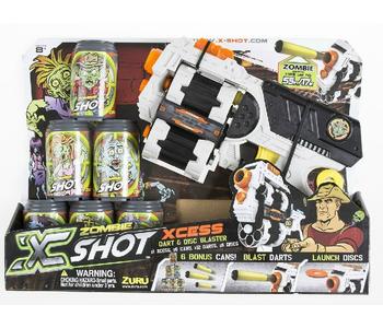 X-Shot Zombie Xcess - Forgótáras szivacslövő játékpisztoly szett