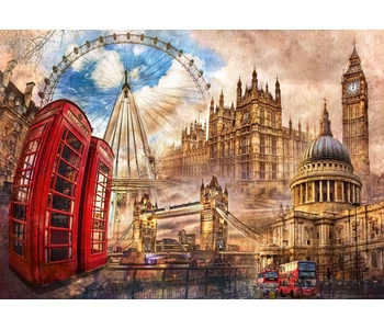 Vintage London 1500 db-os puzzle - Clementoni