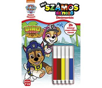 Mancs Őrjárat - mini számos színező - Dínómentés