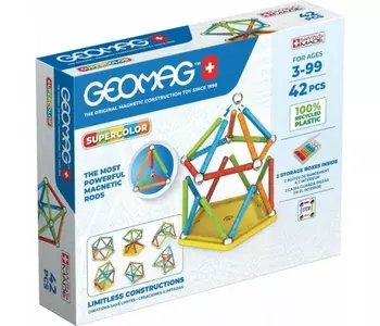 Geomag Supercolor 42 db-os mágneses építőjáték