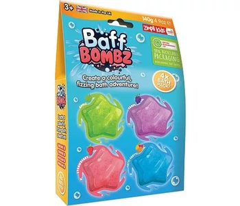 Baff Bombz - csillag formájú fürdőbomba 4x35g