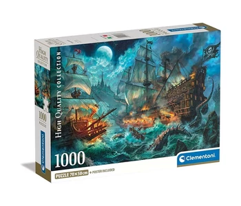 Clementoni Kalóz támadás puzzle, 1000 db-os