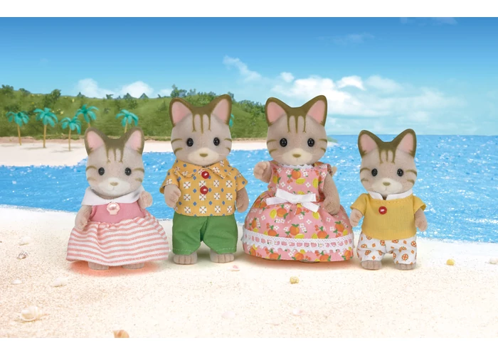 Sylvanian Csíkos cica család