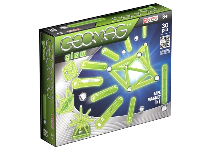 Geomag Glow - foszforeszkáló 30 darabos készlet