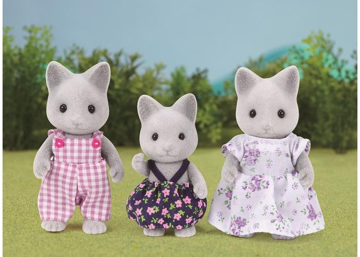 Sylvanian families Szürke cica család