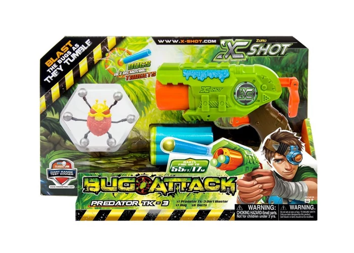 X-Shot Bogártámadás Predator TK-3 szivacslövő játékpisztoly