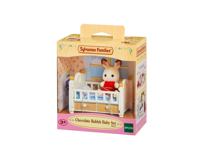 Sylvanian Families csoki nyuszi bébi kisággyal