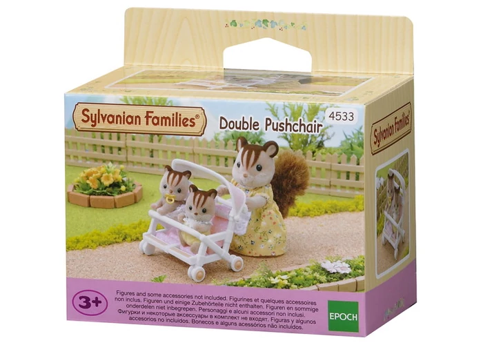 Sylvanian Families dupla babakocsi