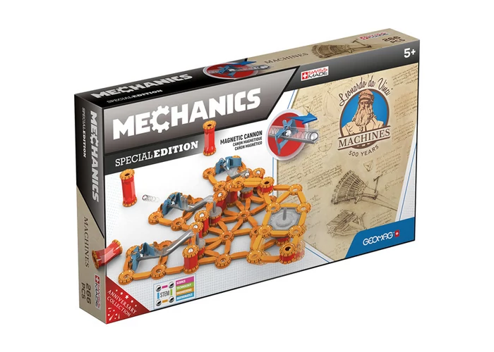 Geomag Mechanics: Leonardo Multiple Cannon - Mágneses ágyú 266 db-os mágneses építőjáték