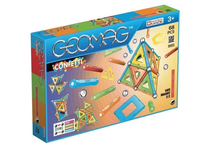 Geomag Confetti 68 darabos készlet