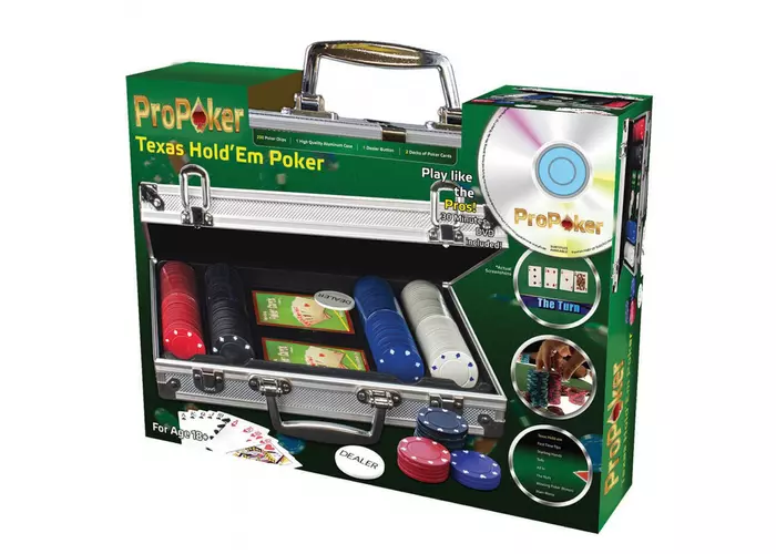 ProPoker Texas Hold'em póker szett 200 db-os oktató DVD-vel