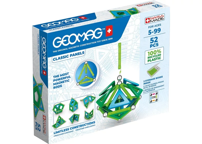 Geomag Green Line Classic Panel 52 db-os mágneses építőjáték