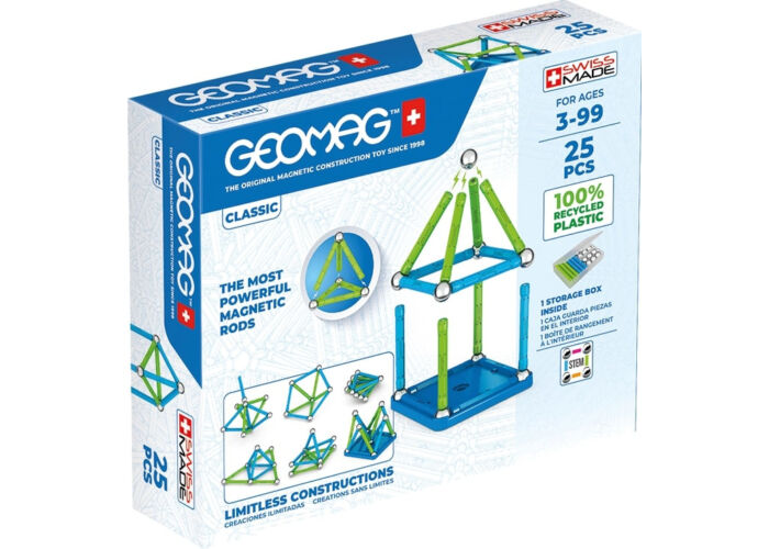 Geomag Green Line Classic 25 db-os mágneses építőjáték