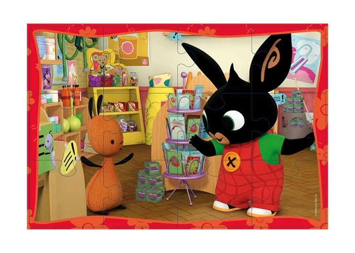 Bing 2x12 db-os maxi puzzle - Bing az iskolában