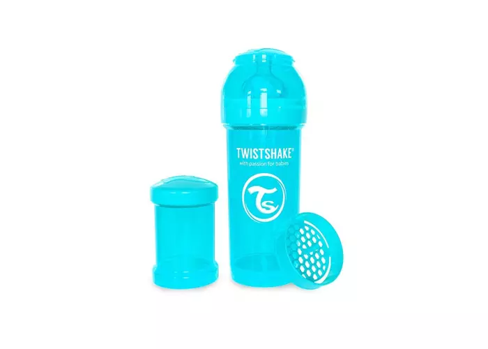 Twistshake Kólika elleni cumisüveg 260 ml-es, kék