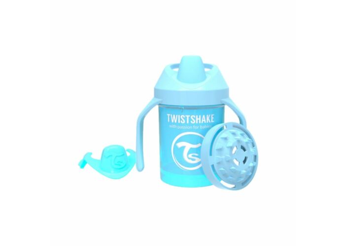 Twistshake Mini itatópohár kék 230ml 4 m