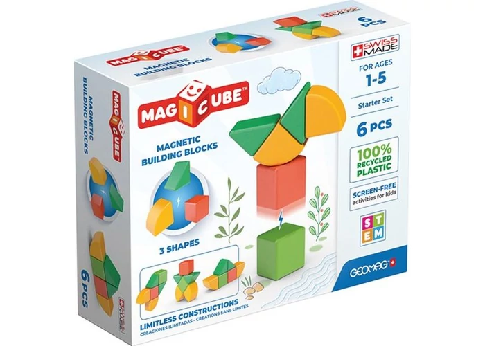 Geomag Magicube - Kezdő építőkocka szett - 6 db-os