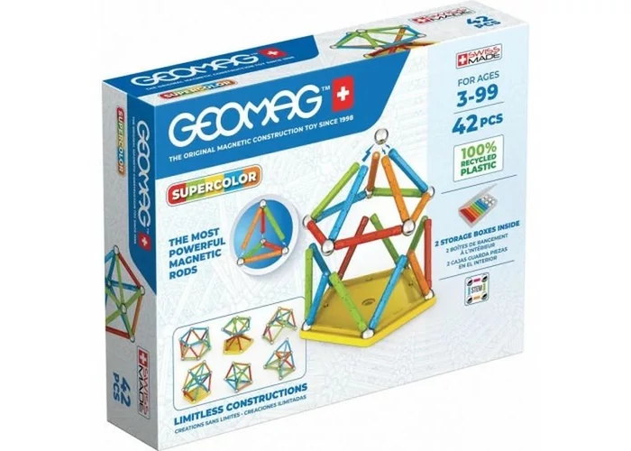 Geomag Supercolor 42 db-os mágneses építőjáték