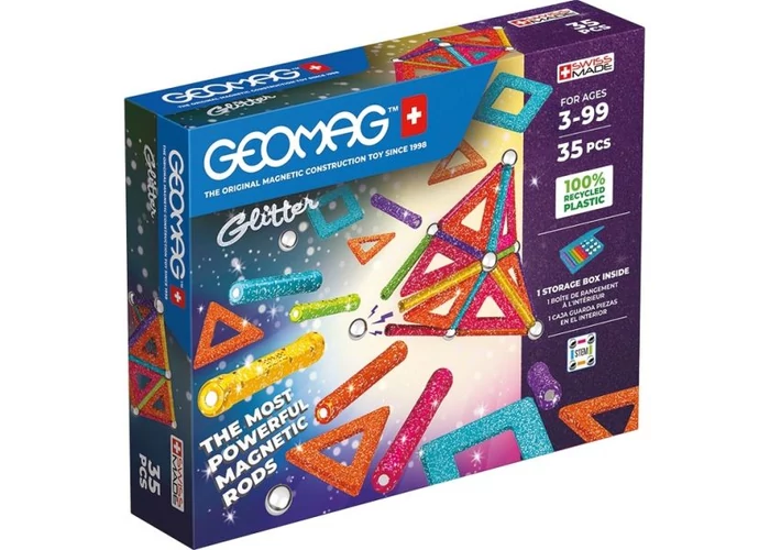 Geomag Glitter 35 db-os mágneses építőjáték