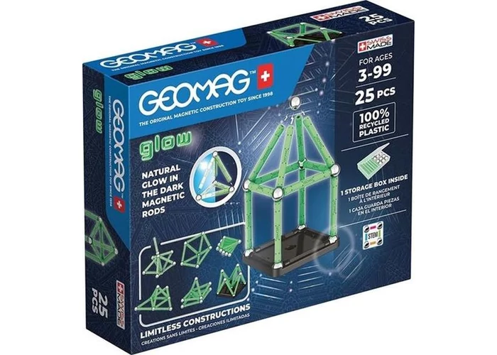 Geomag Glow - foszforeszkáló 25 darabos készlet