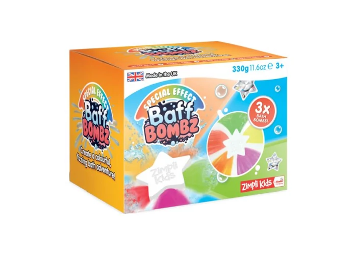 Baff Bombz - csillag formájú fürdőbomba 3x110g