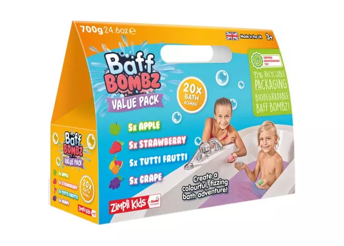 Baff Bombz - gyümölcsös fürdőbomba 20x35g