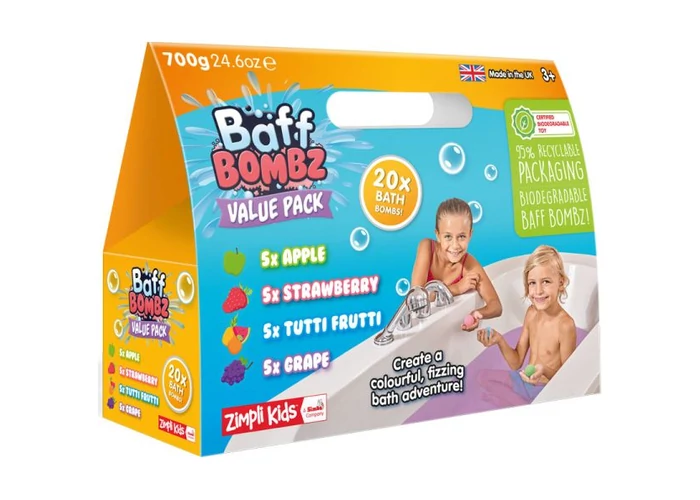 Baff Bombz - gyümölcsös fürdőbomba 20x35g