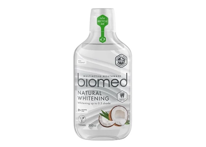 Biomed NATURAL WHITENING szájvíz, 500 ml