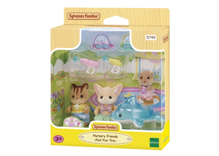 Sylvanian Families Ovis barátok - Medencézős szett figurákkal